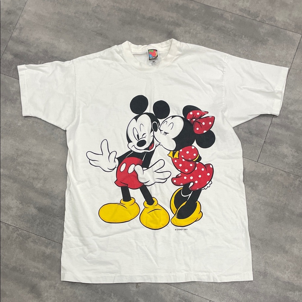 90s XL Jerry Leigh tag Disney Mickey and Minnie, single stitch T-shirt